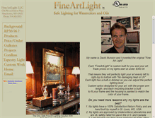 Tablet Screenshot of fineartlight.com